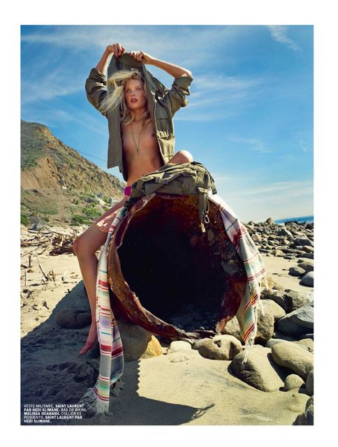 Elsa Hosk by Cédric Buchet for Lui July/August 2015 Somewhere