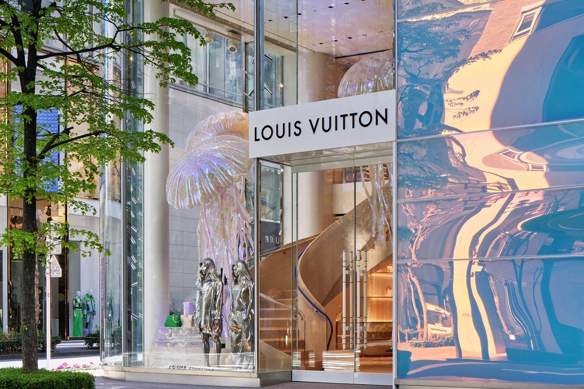 Tokyo, Japan - August 30, 2016: Louis Vuitton Ginza Flagship Store